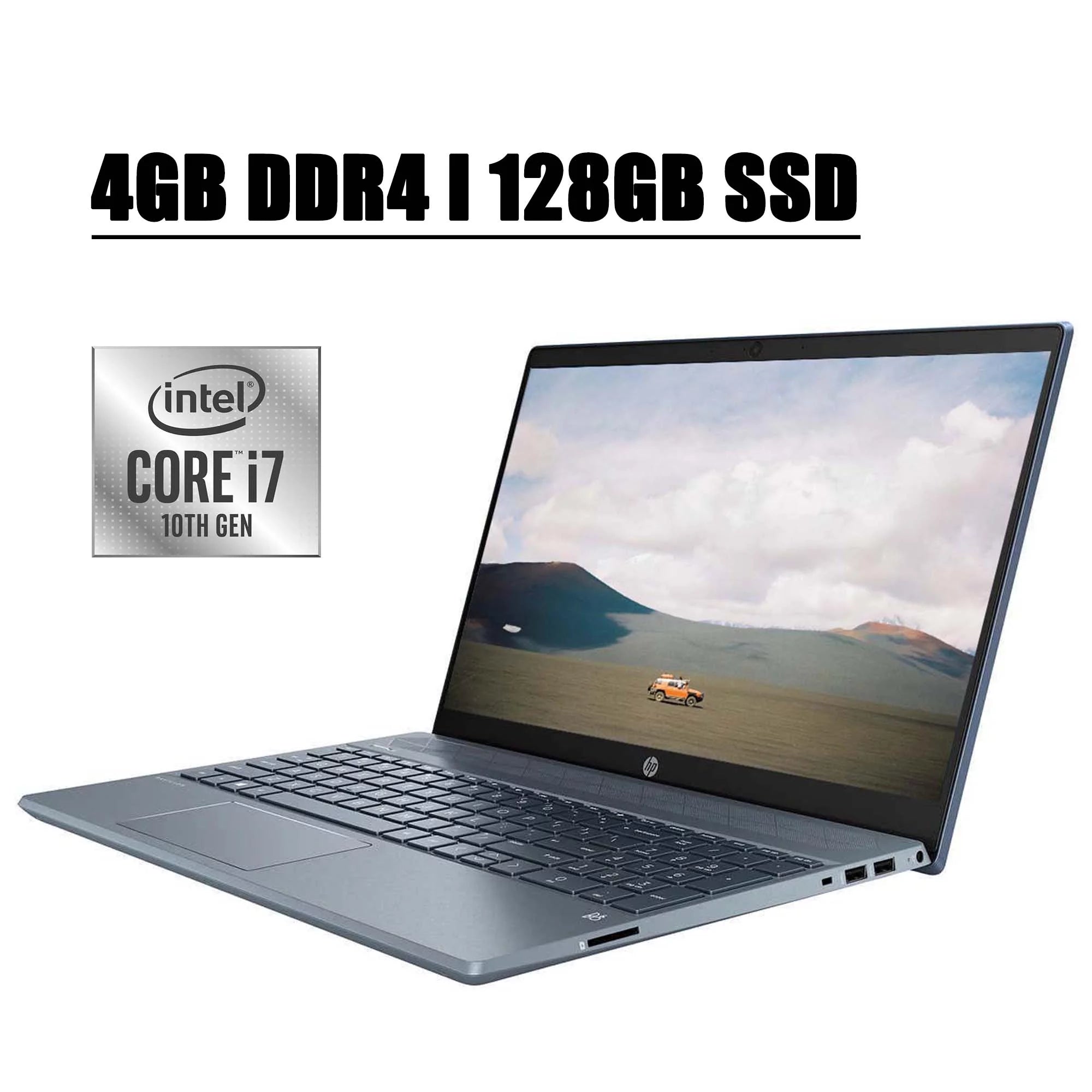 HP Pavilion 15 2020 Newest Premium Business Laptop Computer I 15.6 Full HD IPS Touchscreen I 10th Gen Intel Quad-Core i7-1065G7 I 4GB DDR4 128GB SSD I 4GB MX250 Backlit KB HDMI USB-C Win 10 Pro