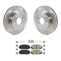 Transit Auto - Front Disc Brake Rotors And Ceramic Pads Kit For Toyota Prius Corolla Prime AWD-e K8A-103933