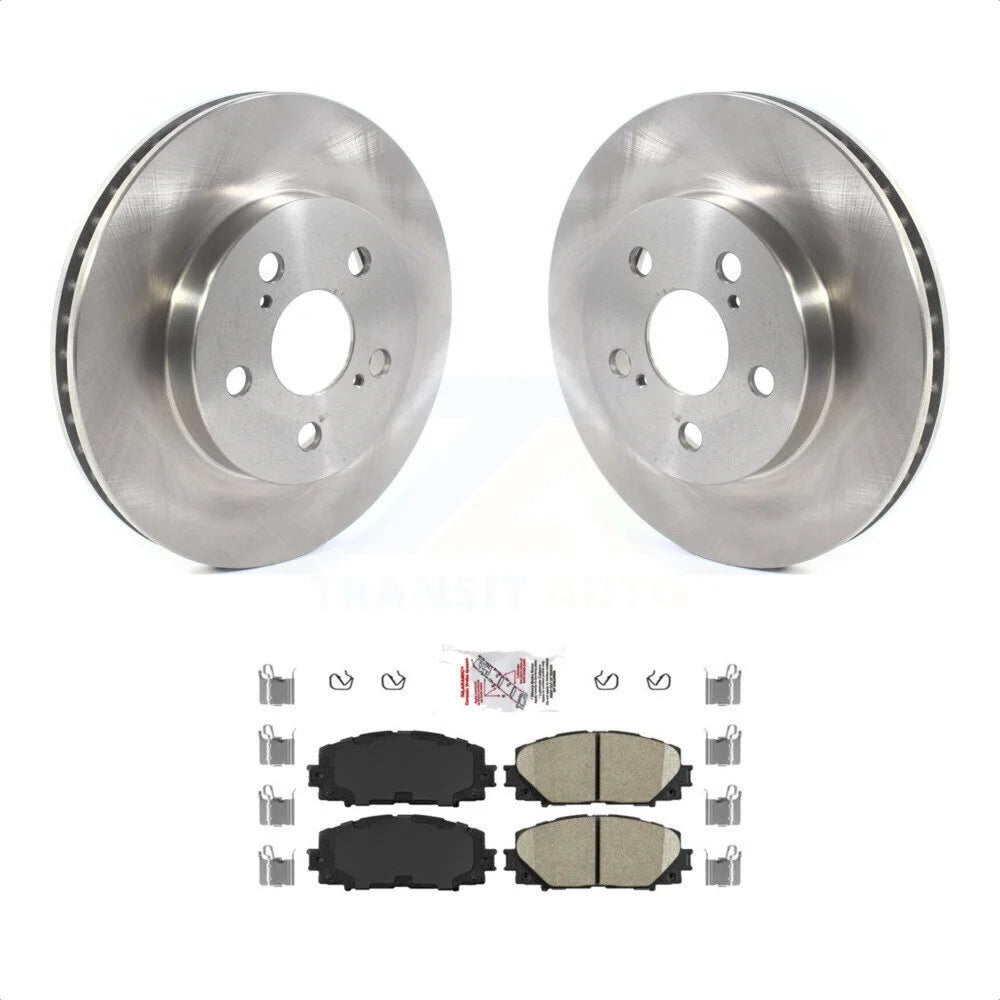 Transit Auto - Front Disc Brake Rotors And Ceramic Pads Kit For Toyota Prius Corolla Prime AWD-e K8A-103933