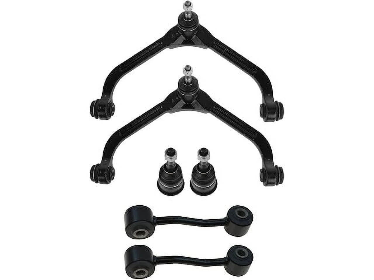 Front Control Arm Ball Joint Sway Bar Link Kit 6 Piece - Compatible with 2002 - 2004 Jeep Liberty 2003