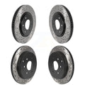 Front Rear Coated Drilled Slotted Disc Brake Rotors Kit For INFINITI Nissan Armada QX80 QX56 KD-100487