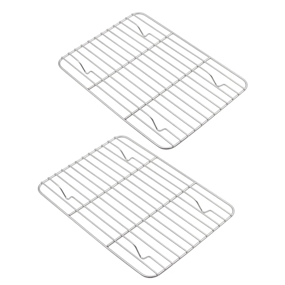 Aspire Cooling Rack 2 Pack, Stainless Steel Baking Racks for Cooking Baking Roasting Grilling-15.3 x 11.2 2PACK
