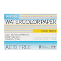 MEEDEN 100% Cotton Watercolor Paper, 10X7 Watercolor Paper Pad, Watercolor Paper Block, Cold Pressed, 20 Paper Sheets