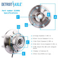 Detroit Axle - 16pc Front Wheel Hubs CV Axles Upper Control Arms Suspension Kit Replacement for Chevy Tahoe Fits select: 2011 ,2013 CHEVROLET SILVERADO K1500 LT