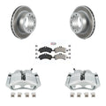 Transit Auto Rear Disc Brake Caliper Coated Rotors And Semi-Metallic Pads Kit For Sprinter 3500 Mercedes-Benz Dodge Freightliner KCG-101080N