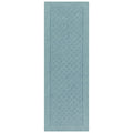 Mainstays Traditional Dylan Solid Olefin Blue Indoor Runner Rug, 1'9x5'