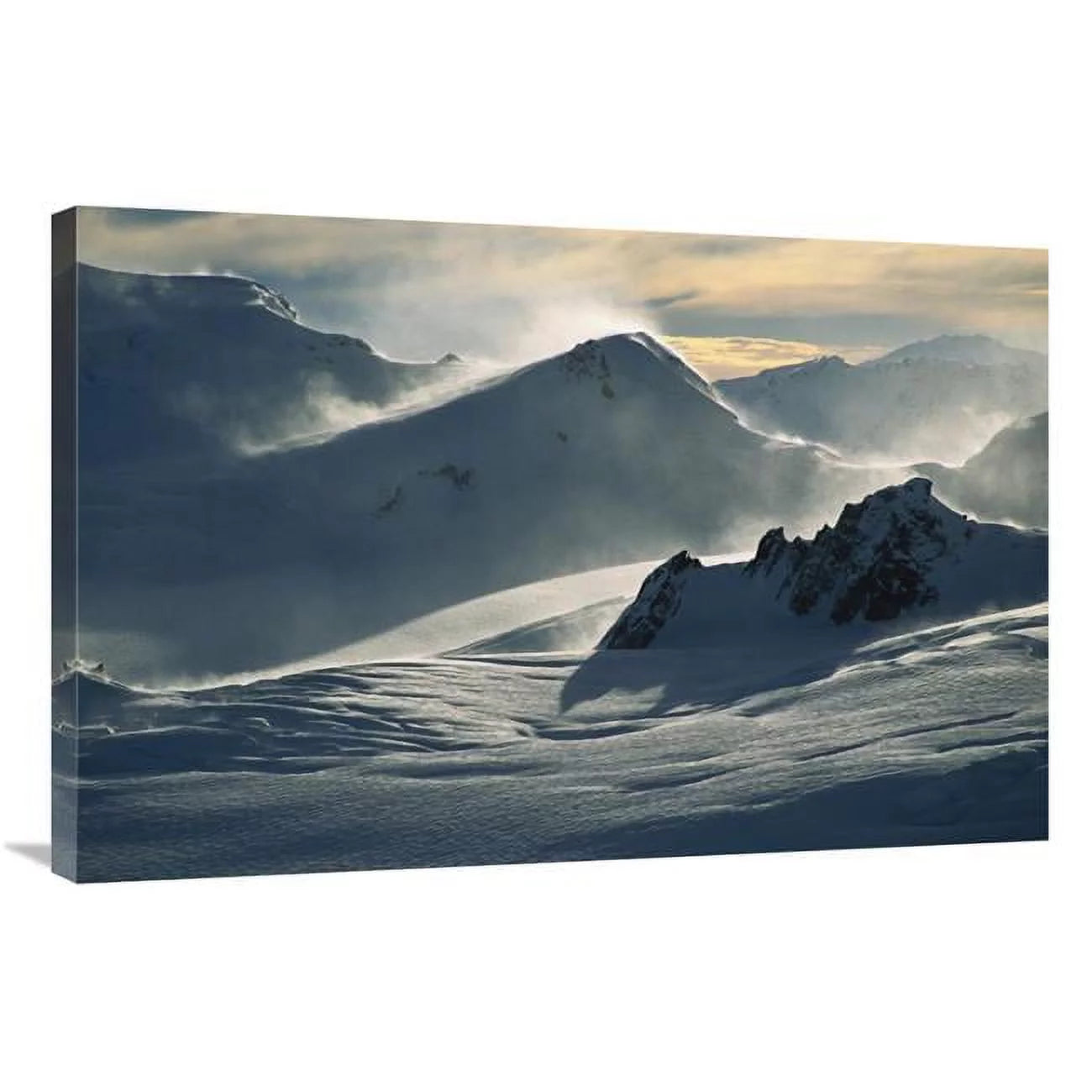 24 x 36 in. Windblown Snow At Dawn on Franz Josef Glacier, Westland NP, New Zealand Art Print - Colin Monteath