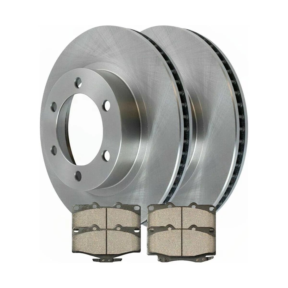 Teledu Front Brake Rotors & Ceramic Pads Kit For Toyota 96-02 4Runner 04 Tacoma 3.4L