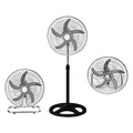 5 Blade 3 In 1 (Stand + Desk + Wall Fan) High Velocity 18 Inch Industrial Grade Floor Stand Mount Oscillating Blower Fan (5 Blade)