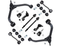 Front Control Arm Ball Joint Tie Rod and Sway Bar Link Kit - Compatible with 2002 - 2004 Jeep Liberty 2003