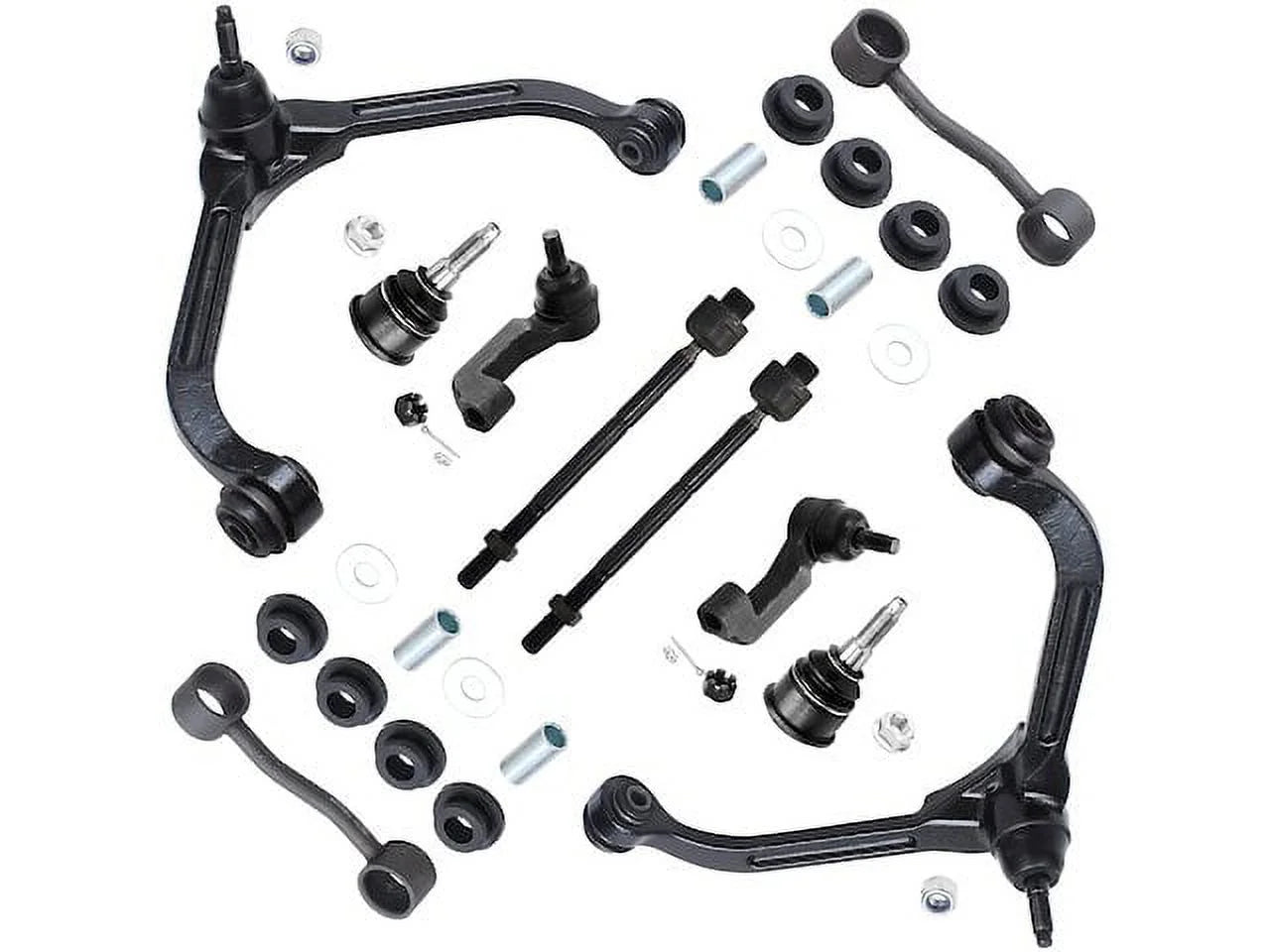 Front Control Arm Ball Joint Tie Rod and Sway Bar Link Kit - Compatible with 2002 - 2004 Jeep Liberty 2003