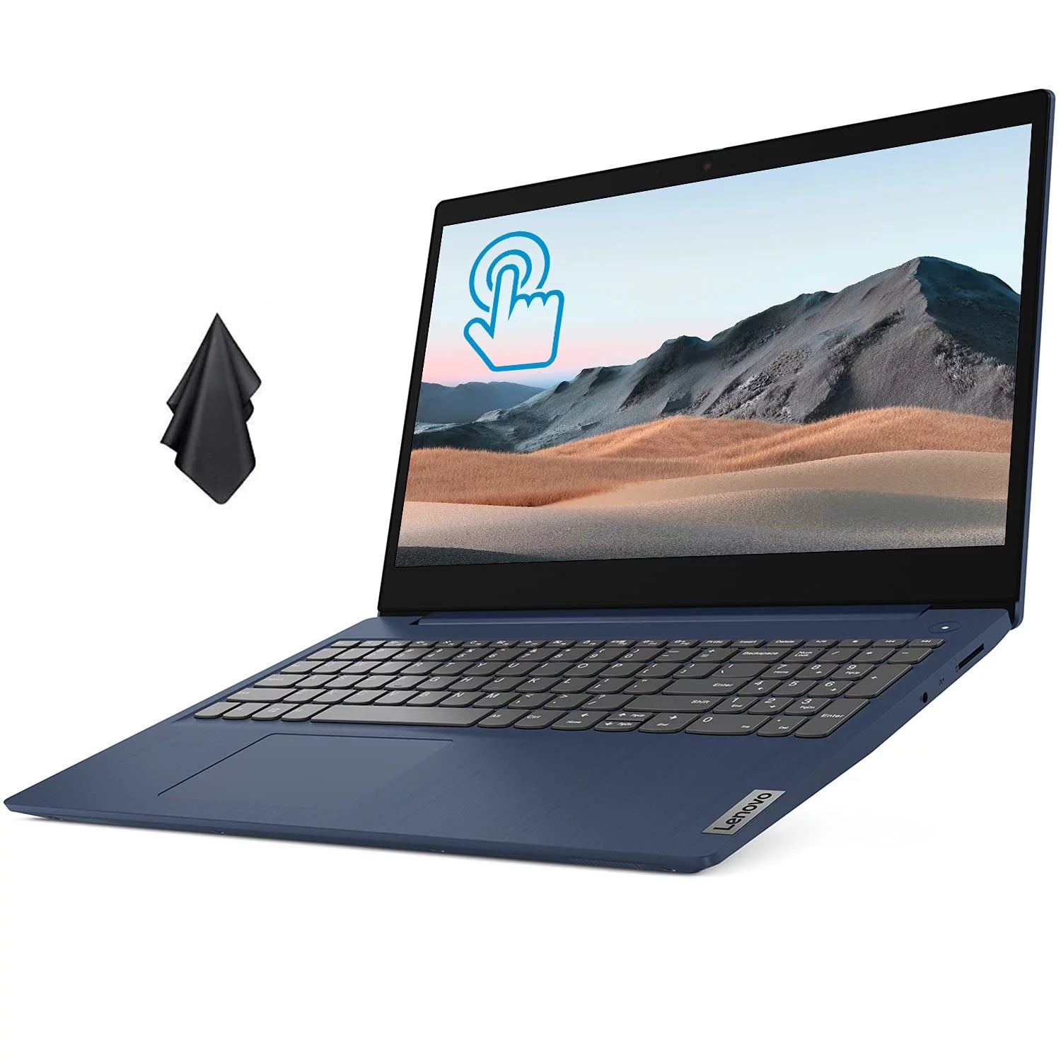 2021 Newest Lenovo IdeaPad Laptop, 15.6 HD Touchscreen, Intel Core i3-10110U Processor, 12GB RAM, 256GB SSD, Webcam, Bluetooth, HDMI, Wi-Fi, Windows 10, Abyss Blue