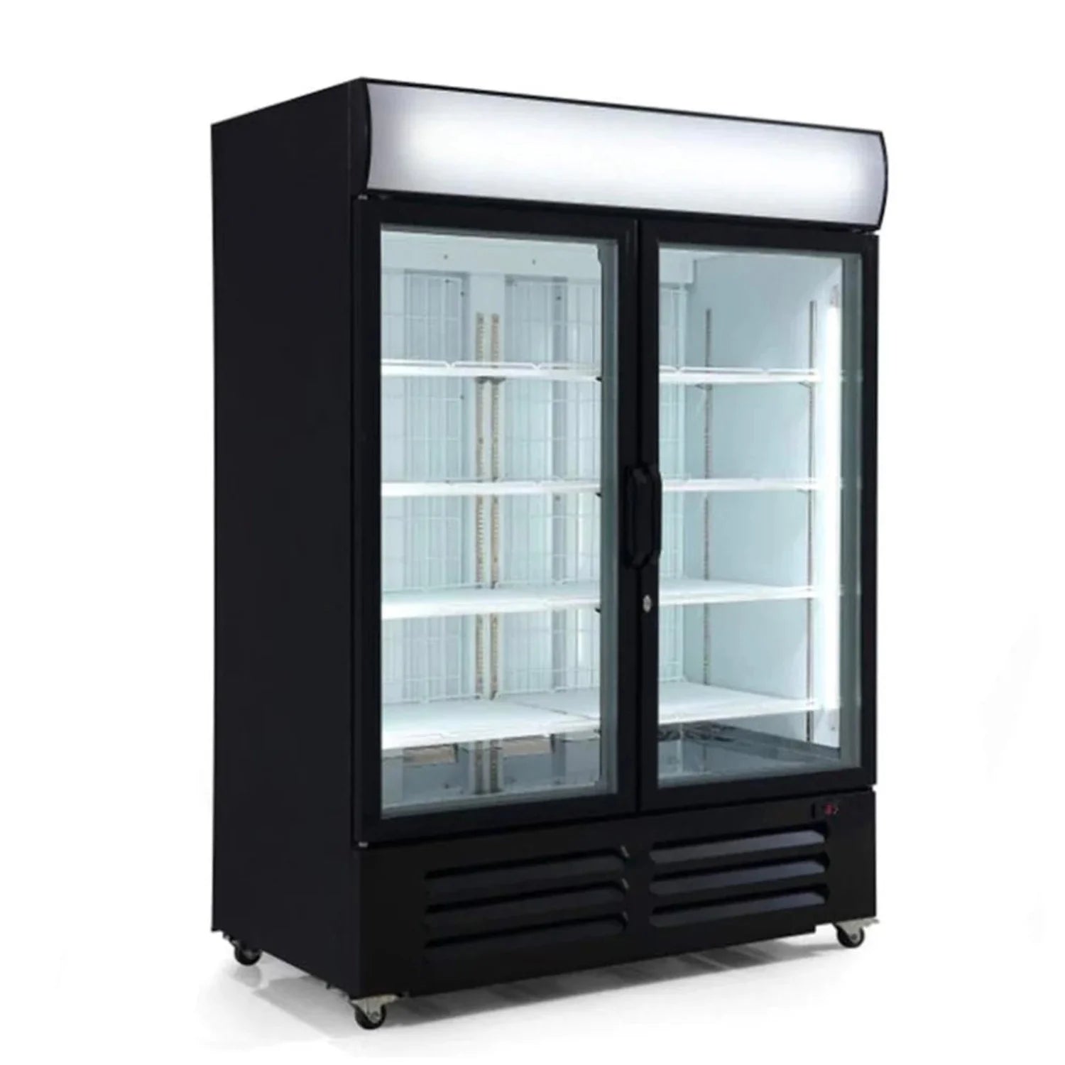 West Kitchen WKPF-49BG 54 2 Door Glass Reach-In Merchandiser Freezer