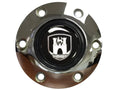 VSW 6-Bolt Chrome Horn Button with Castle Emblem, STE1041CHR