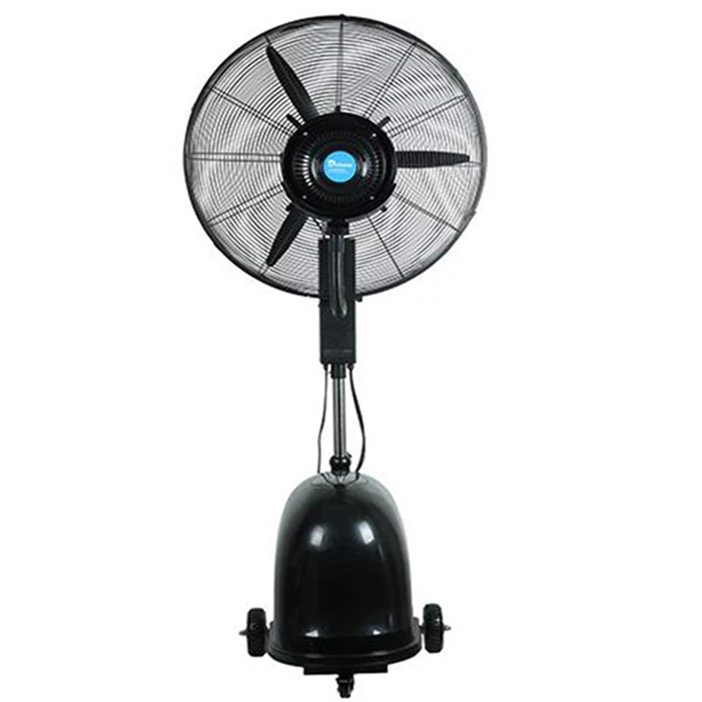PreAsion Industrial Spray Electric Fan 26inch Misting Fan Humidifier Cool Fan Floor Type Black