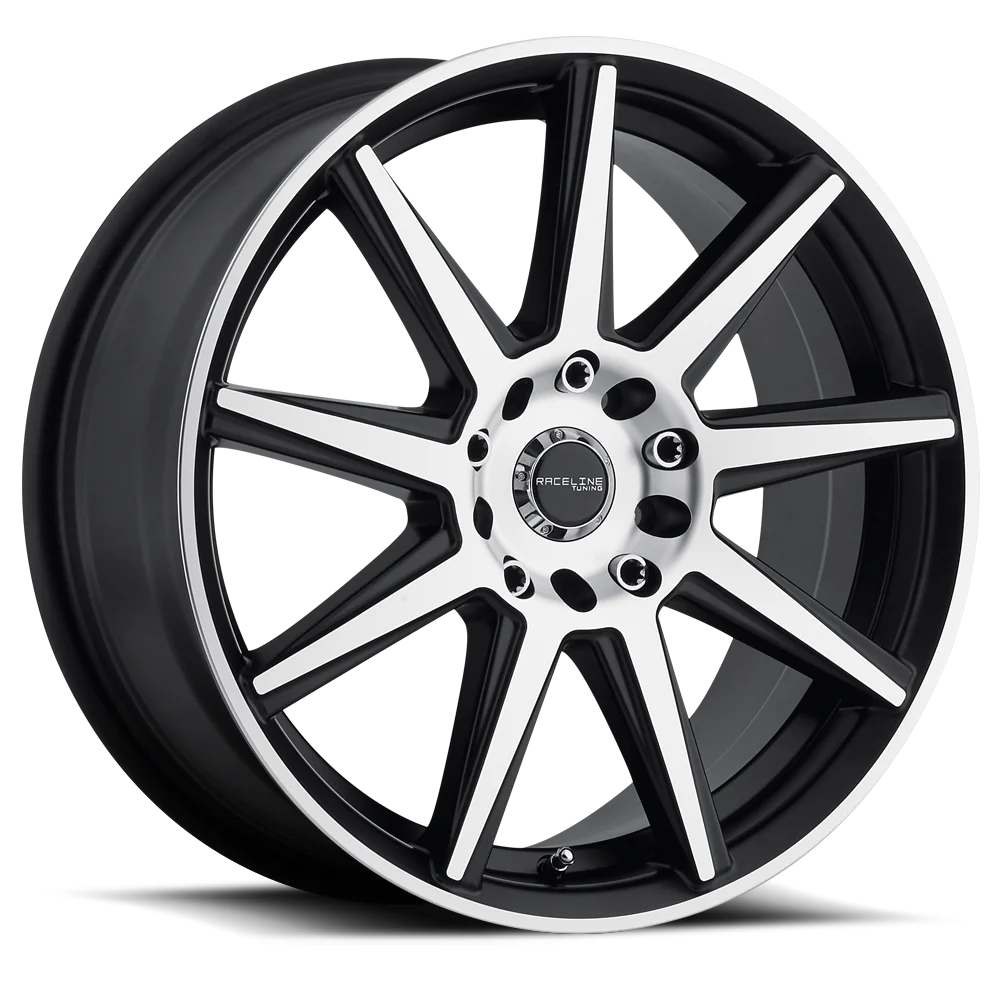 Raceline 144M-Storm 17 Cast Aluminum Wheel, STORM BMF 17X7.5 5X112/5X120 +40mm Fits select: 2010-2017 CHEVROLET EQUINOX LT, 2015 CHEVROLET MALIBU 1LT