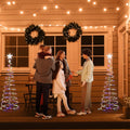 5 Ft LED Spiral Tree Light Star 182 RGB LEDs New Year Xmas Decor Battery 5 Pack