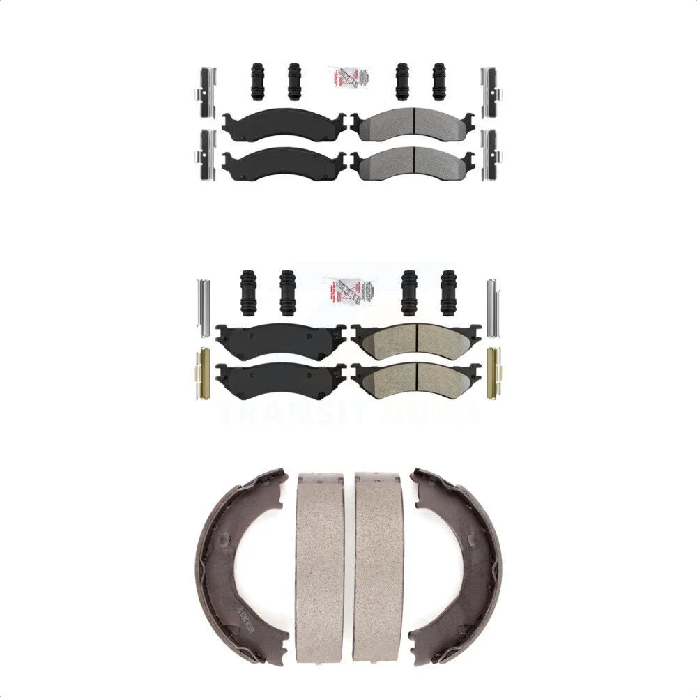Transit Auto Front Semi-Metallic Disc Brake Pads Kit For Ford E-250 Econoline E-350 Super Duty Club Wagon KNN-100862