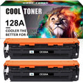 Cool Toner Compatible Toner Replacement for HP CE320A for Use with LaserJet Pro CP1525N CP1525NW CM1415FN CM1415FNW MFP Printer Ink (Black,2-Pack)