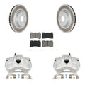 Transit Auto Front Disc Brake Caliper Coated Rotors And Semi-Metallic Pads Kit For Hyundai Genesis Coupe With Single Piston Calipers KCG-100583S