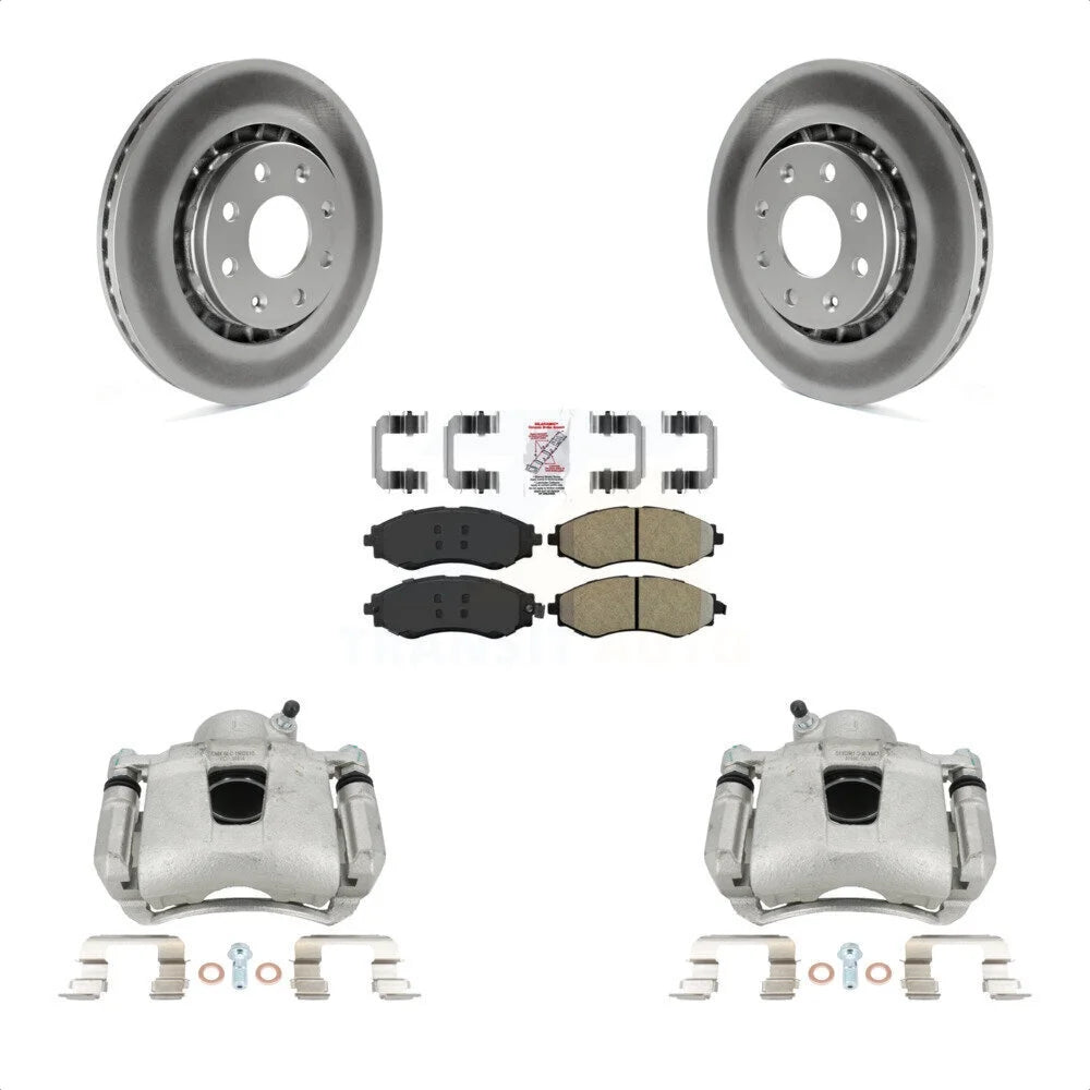 Transit Auto Front Disc Brake Caliper Coated Rotors And Semi-Metallic Pads Kit For Chevrolet Aveo Spark Aveo5 EV Pontiac G3 Suzuki Wave Wave5 Swift+ KCG-100529N