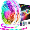 REEMEER Led Lights 100ft(2 Rolls of 50ft) Smart APP Control Music Sync Led Strip Lights RGB Color Changing Led Lights Strips with Remote Led Lights for Bedroom Kitchen and Party