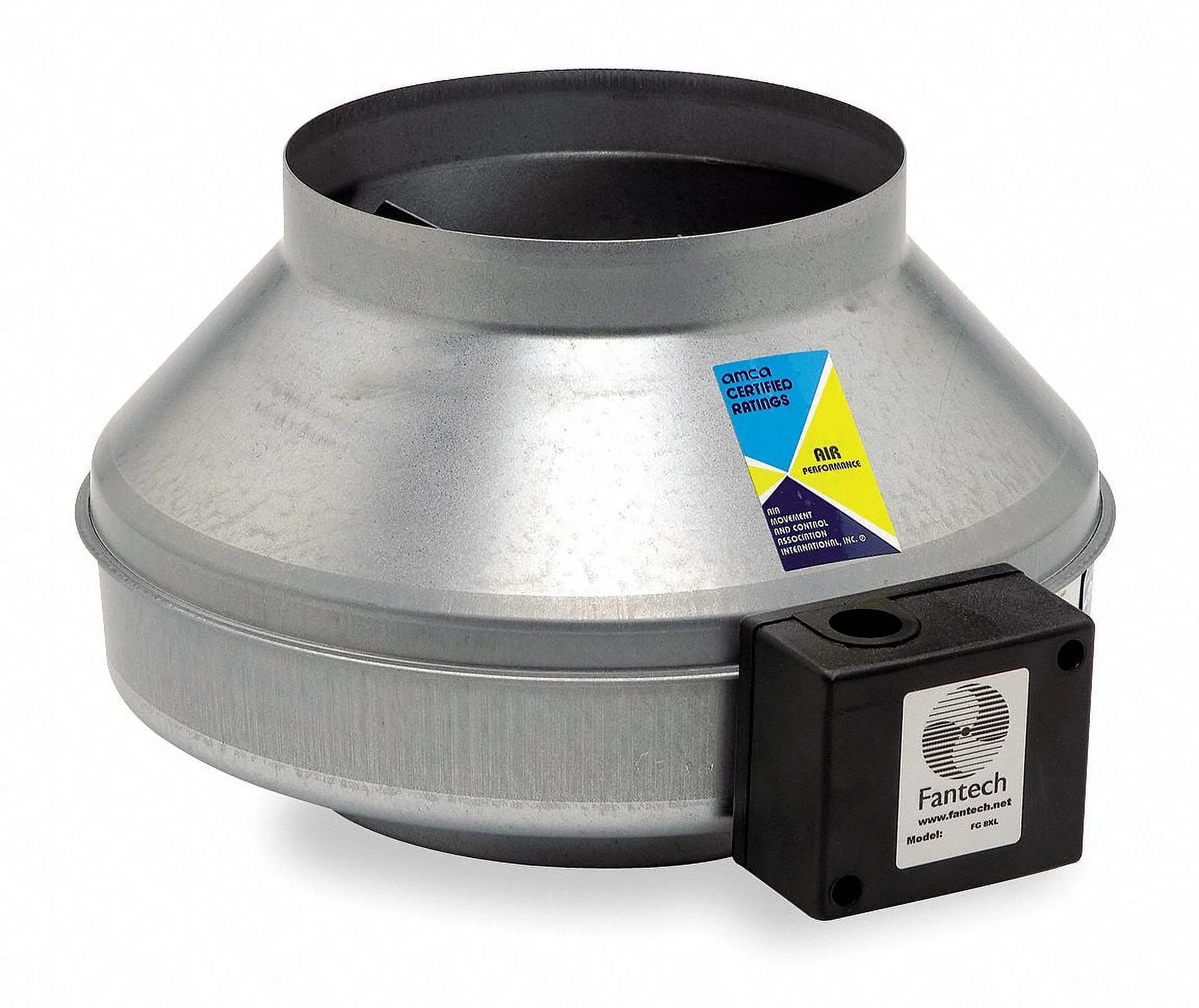 Fantech Steel 16D,18H,8.1W Inline Duct Fan  FG12XL