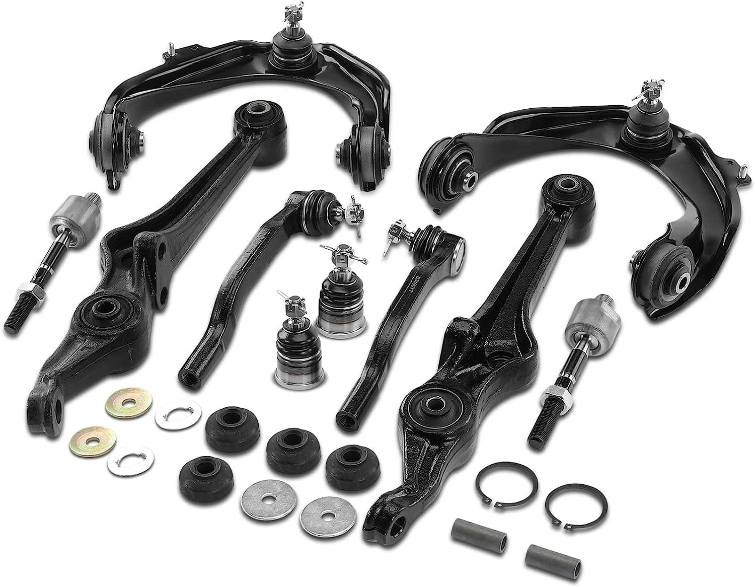 A-Premium Front Suspension Kit Control Arm Ball Joint Tie Rod End Compatible with Honda Accord 1998-2002 & Acura CL 2001-2003, TL 1999-2003 12-PC Set