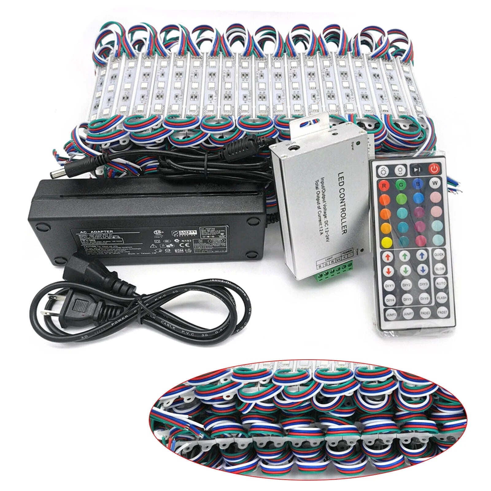 FETCOI Store Front Lights RGB SMD5050 Window Window LED Light Module With Controller