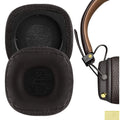 Geekria QuickFit Replacement Ear Pads for Marshall Major III Wired, Major III Bluetooth Wireless, MID ANC Headphones Ear Cushions, Headset Earpads, Ear Cups Repair Parts (Brown)