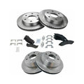 Premium Metallic Brake Pad & Rotor Front & Rear For Cadillac Chevy GMC