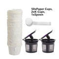 Refillable Reusable Coffee Capsule With Paper Cup For Keurig K Cup Filter Pod AU