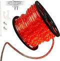 WYZworks 150 ft Extendable LED Rope Lights (Blue, Clear White, Green, Orange, Red, RGB, Warm White) - ETL Certified, Christmas Xmas Tree, Halloween Holiday Decoration Indoor/Outdoor Lighting - Red