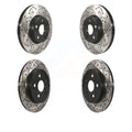 Front Rear Coated Drilled Slotted Disc Brake Rotors Kit For Toyota Corolla Matrix Pontiac Vibe KD-100306