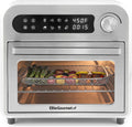 YINCHEN EAF1010D Programmable 10L Air Fryer Convection Countertop Oven, 8 Menu Settings, Temperature + Timer Controls, Bake, Toast, Broil, Air Fry, 1500W with Recipes, Steel Exterior