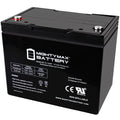 12V 75Ah Internal Thread Battery Replaces Enduring 6GFM75 6-GFM-75