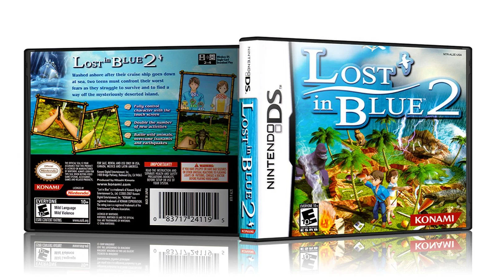Lost in Blue 2 - Custom Replacement Nintendo DS Cover W/ EU STYLE Case