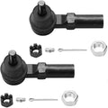 Detroit Axle - Both (2) Front Outer Tie Rod Links Replacement for 1996-2001 Infiniti I30 - [2002-2004 I35] - 1995-1998 240SX - [1995-2008 Maxima] - 2002-2006 Altima - 2pc Set