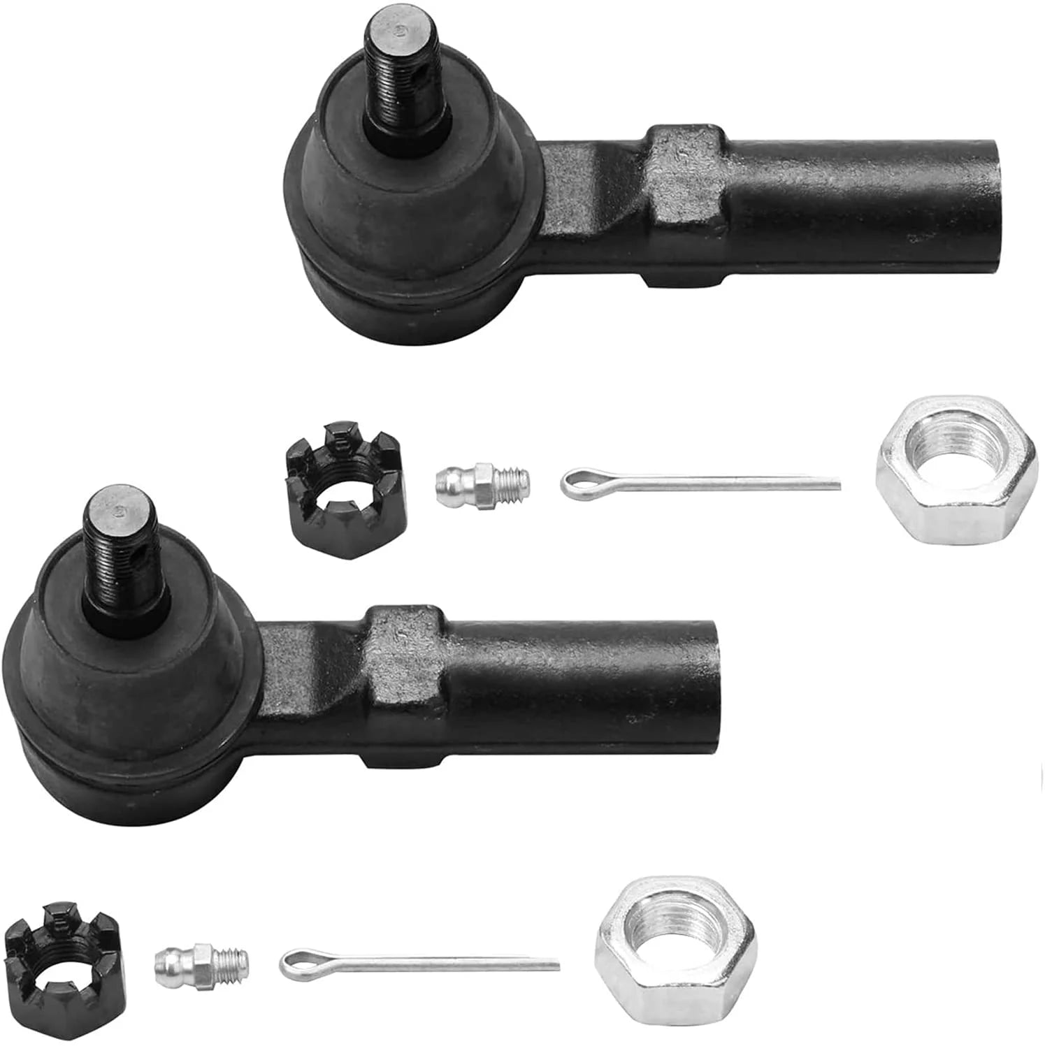 Detroit Axle - Both (2) Front Outer Tie Rod Links Replacement for 1996-2001 Infiniti I30 - [2002-2004 I35] - 1995-1998 240SX - [1995-2008 Maxima] - 2002-2006 Altima - 2pc Set