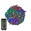 Novelty Lights 100 RGB Plus Warm White Color Changing LED 4 Spacing Green Wire 34 Feet