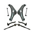 For Nissan 8piece Control Arms Ball Joints Tie Rods End Links Fits select: 2015-2017 NISSAN VERSA NOTE S/S PLUS/SV/SL/SR, 2013-2018 NISSAN VERSA S/S PLUS/SV/SL