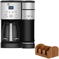 Cuisinart SS-15 12 Cup Coffeemaker & Single Serve Brewer Stainless Steel Bundle with Deco Essentials Coffee Condiment Caddy Organizer