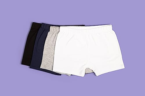Girls Cotton Cartwheel Shorts - 4 Pack