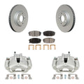 Transit Auto Front Disc Brake Caliper Coated Rotors And Ceramic Pads Kit For Kia Forte5 2.0L KCG-100549T