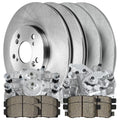 AutoShack Front and Rear Brake Calipers Ceramic Pads Rotors Kit Replacement for 2008-2009 Honda Accord 2009-2010 Acura TSX 2.4L 3.5L V6 FWD