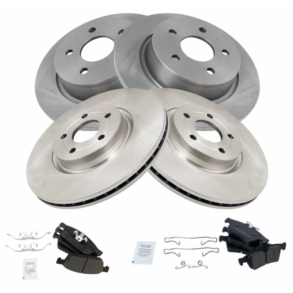 For Ford Front & Rear Posi Ceramic Disc Brake Pad & Rotor Kit w/Chemicals Fits select: 2014-2016 FORD ESCAPE TITANIUM, 2013 FORD ESCAPE SEL