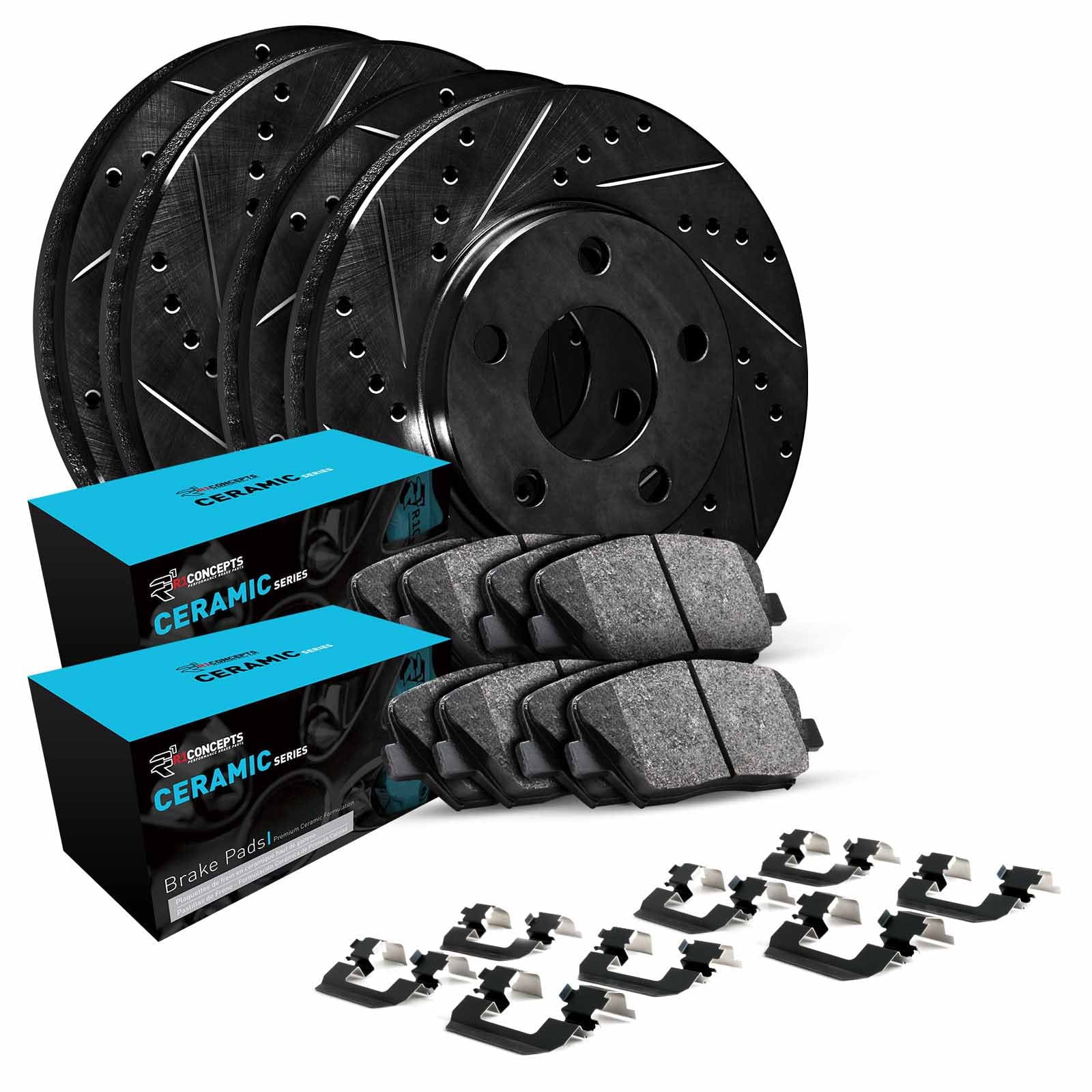 R1 Concepts Whwh2 54071 R1 E Line Series Brake Rotor D/S Black W/ Ceramic Fits select: 2012 FORD FOCUS, 2013-2018 FORD FOCUS SE
