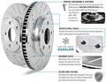 Power Stop Rear Z26 Street Warrior Brake Pad and Rotor Kit with Red Powder Coated Calipers KC1720-26