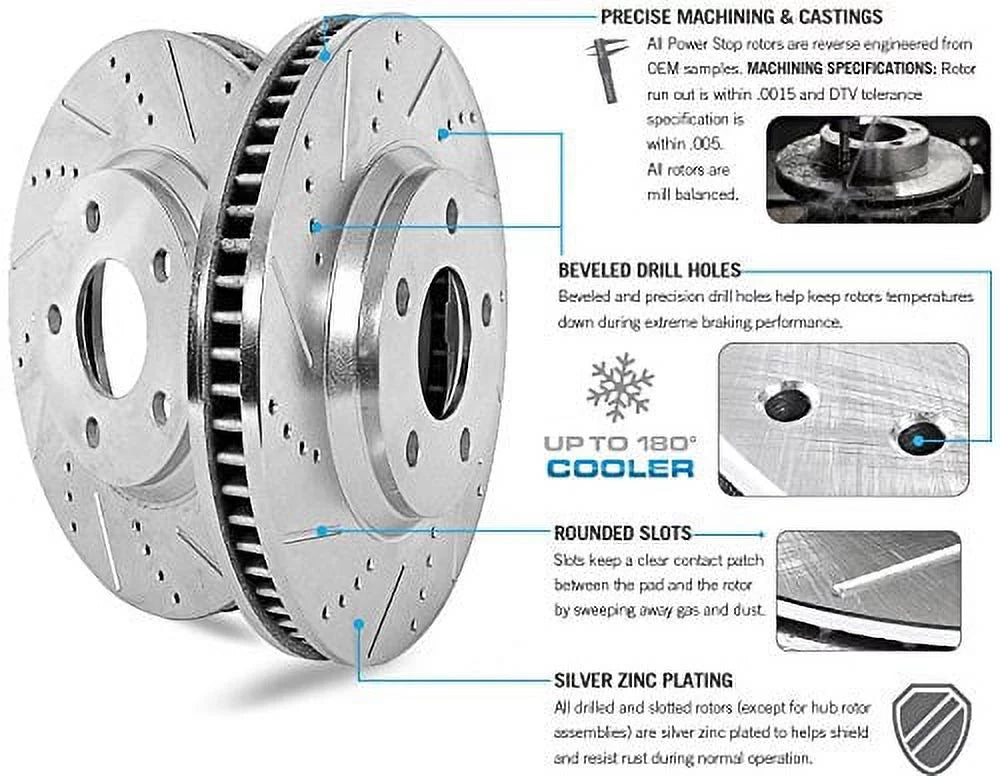 Power Stop Rear Z26 Street Warrior Brake Pad and Rotor Kit with Red Powder Coated Calipers KC1720-26