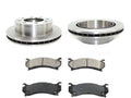 Rear Brake Pad and Rotor Kit - Compatible with 1999 - 2004 Chevy Silverado 2500 2000 2001 2002 2003